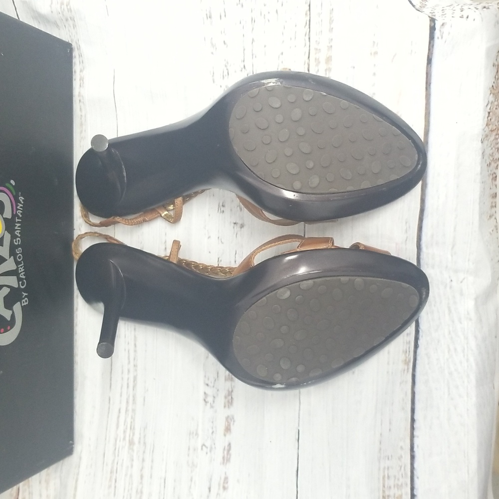 Carlos Santana Vertigo Brown Heels - Picture 6 of 8